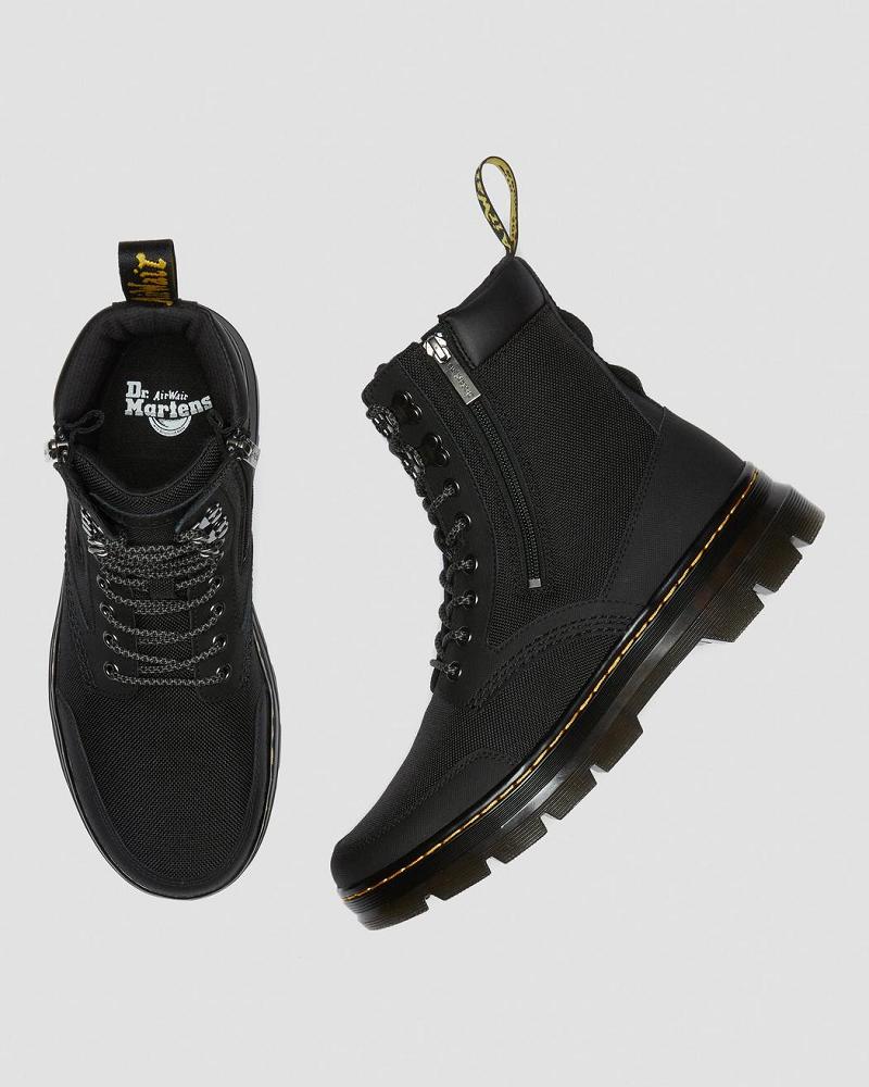 Black Women's Dr Martens Combs Zip Casual Boots | CA 86TCE